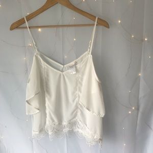 Off shoulder crop top